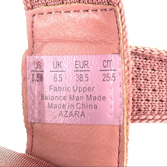 Ryka Azara Knit Sandal Size 8.5 Rose/Tan Platform Wedge Lightweight Open Toe New - Picture 14 of 16